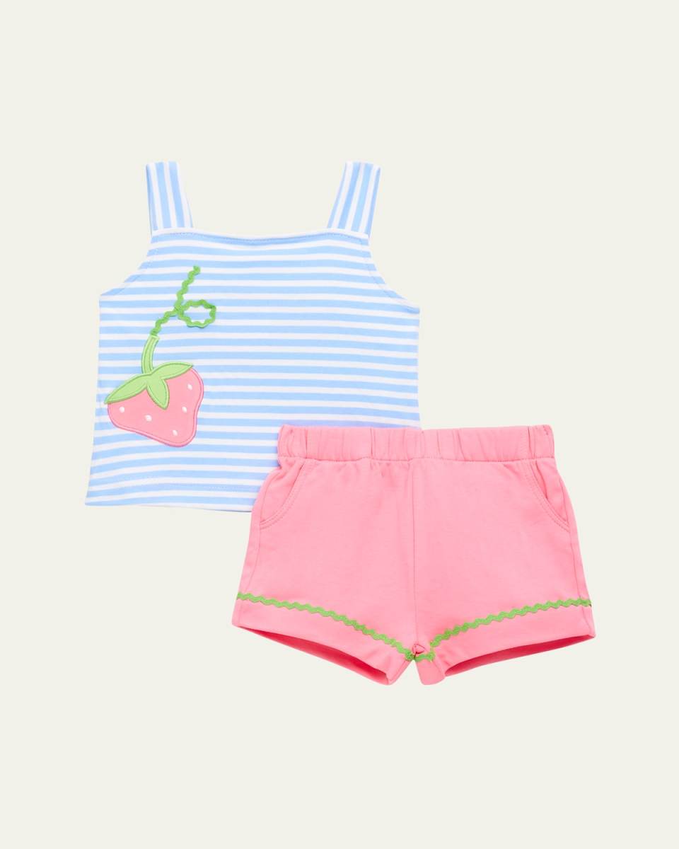 Girl's Striped Top W/ Shorts, Size 18M-6